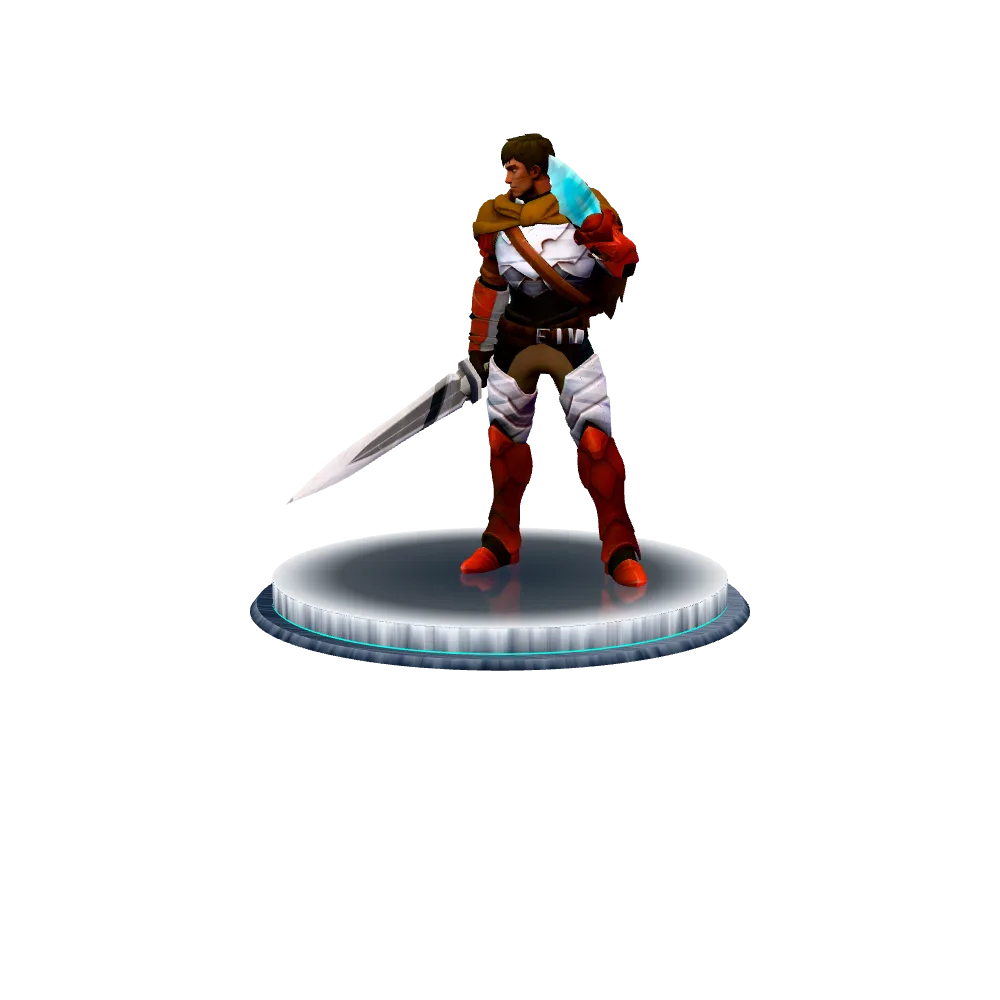 Davion of Dragon Hold, the Dragon Knight persona, 3D model