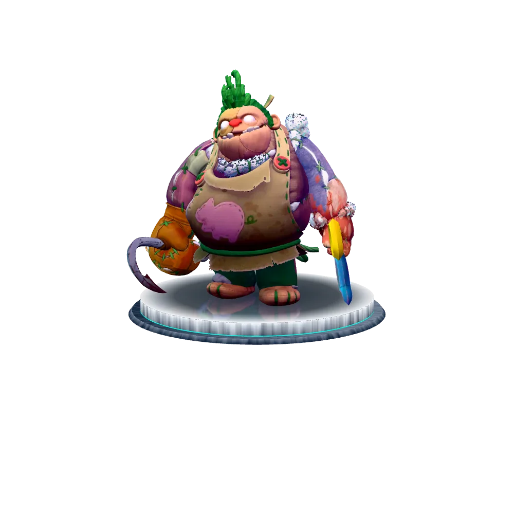 The Toy Butcher, the Pudge persona, 3D model