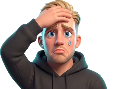 Kevin looks sad